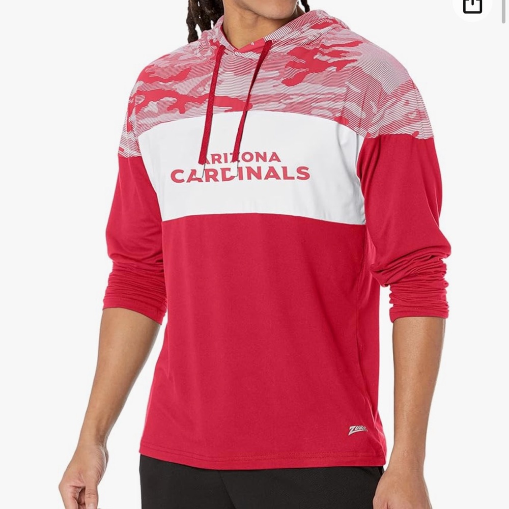 ARIZONA CARDINALS TEAM COLOR LIGHTWEIGHT
HOOD W/ CAMO LINES YOKE & HOOD